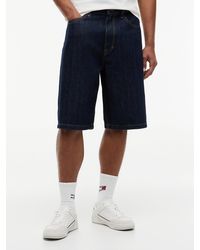 Tommy Hilfiger - Theo Loose Denim Shorts With Linen - Lyst