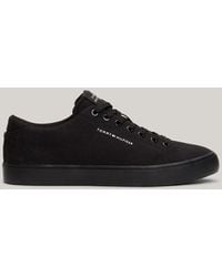 Tommy Hilfiger - Essential Canvas Lace-up Trainers - Lyst