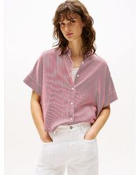 Tommy Hilfiger - Overhemd Met Korte Mouwen En Vlag - Lyst