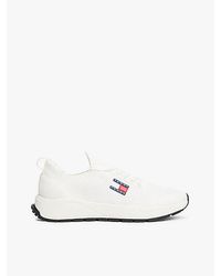 Tommy Hilfiger - Gebreide Sneaker Met Reliëflogo - Lyst