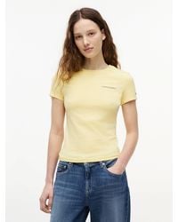 Tommy Hilfiger - Logo Slim Jersey T-Shirt - Lyst