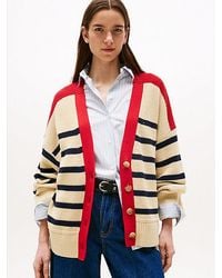 Tommy Hilfiger - Cárdigan Amplio Con Cuello De Pico - Lyst