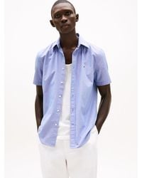 Tommy Hilfiger - Camicia Th Flex Con Motivo Pied De Poule - Lyst
