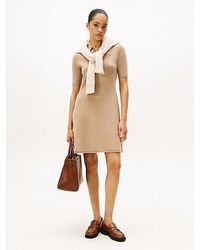 Tommy Hilfiger - Fit-And-Flare-Minikleid Aus Softer Wolle - Lyst