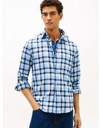 Tommy Hilfiger - Regular Fit Twill-Hemd Mit Karos - Lyst