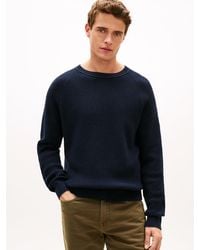 Tommy Hilfiger - Relaxed Wool Blend Fisherman Rib-Knit Jumper - Lyst