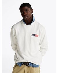 Tommy Hilfiger - Sudadera Con Cuello Redondo Y Logo Distintivo - Lyst
