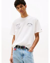 Tommy Hilfiger - Short Sleeve Cotton Graphic T-shirts With Printed Letters Design - Lyst