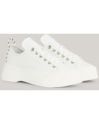 Tommy Hilfiger - Chunky Leather Platform Trainers - Lyst