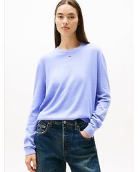 Tommy Hilfiger - Jersey De Cuello Redondo Con Logo Bordado - Lyst