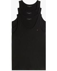 Tommy Hilfiger - Lot De 3 Débardeurs Signature À Drapeau Brodé - Lyst