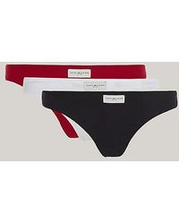 Tommy Hilfiger - Pack de 3 tangas TH Established con logo - Lyst