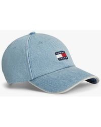 Tommy Hilfiger - Heritage Logo Denim Baseball Cap - Lyst