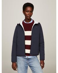Tommy Hilfiger - Reversible Padded Hooded Jacket - Lyst