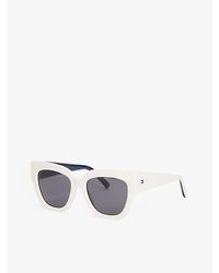 Tommy Hilfiger - Zonnebril Met Cat-Eye Montuur - Lyst