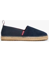 Tommy Hilfiger - Espadrilles En Daim À Semelle Souple - Lyst