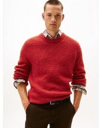 Tommy Hilfiger - Trui Met Ronde Hals Van Alpaca-Wolmix - Lyst