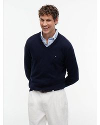Tommy Hilfiger - V Neck Jumper With Cashmere - Lyst