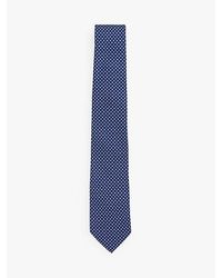 Tommy Hilfiger - Zijden Stropdas Met Jacquard Microvierkanten - Lyst