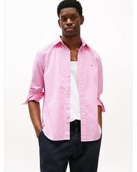 Tommy Hilfiger - Regular Fit Poplin Overhemd Met Ginghamruit - Lyst