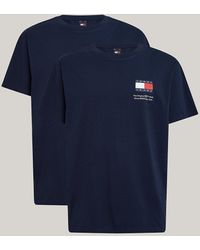 Tommy Hilfiger - Tommy Flag 2-pack Slim Fit T-shirts - Lyst