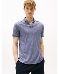 Tommy Hilfiger - Regular Fit Polo Shirt With Linen - Lyst