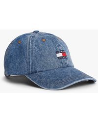 Tommy Hilfiger - Heritage Logo Denim Baseball Cap - Lyst