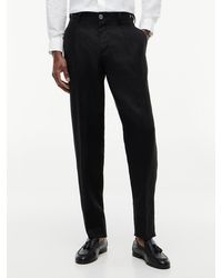 Tommy Hilfiger - New York Label Tapered Leg Pure Linen Trousers - Lyst