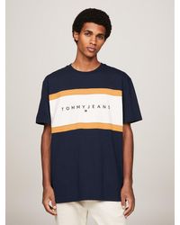 Tommy Hilfiger - T-shirt colour-block à col ras-du-cou - Lyst