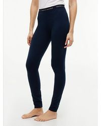 Tommy Hilfiger - Essential Logo Waistband Relaxed Lounge Leggings - Lyst