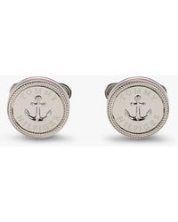 Tommy Hilfiger - Stainless Steel Signature Nautical Cufflinks - Lyst