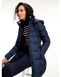 Tommy Hilfiger Dauengefüllter Steppmantel - Blau