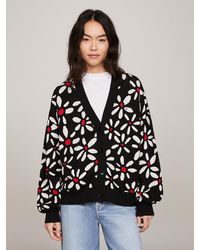 Tommy Hilfiger - Ditsy Floral Print Oversized Cardigan - Lyst