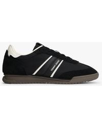 Tommy Hilfiger - Retro Mixed Texture Serrated Trainers - Lyst