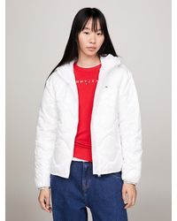 Tommy Hilfiger - Quilted Hooded Puffer Jacket - Lyst