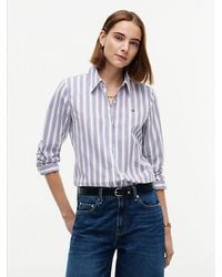 Tommy Hilfiger - Regular Fit Flag Embroidery Poplin Shirt - Lyst