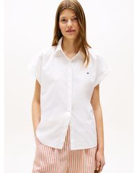 Tommy Hilfiger - Relaxed Fit Short Sleeve Poplin Shirt - Lyst