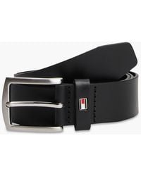 Tommy Hilfiger - Ceinture Denton En Cuir À Drapeau - Lyst