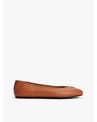 Tommy Hilfiger - Leren Ballerina Met Th-Monogram - Lyst