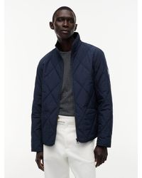 Tommy Hilfiger - Diamond Quilted Zip-Thru Jacket - Lyst