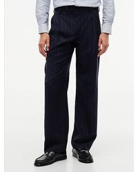 Tommy Hilfiger - New York Label Pure Wool Pinstripe Trousers - Lyst