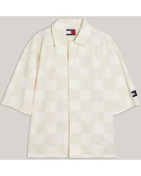 Tommy Hilfiger - Dual Gender Checkerboard Boxy Short Sleeve Shirt - Lyst