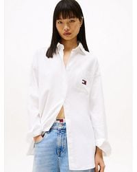 Tommy Hilfiger - Oversized Oxford-Overhemd Met Tommy-Badge - Lyst