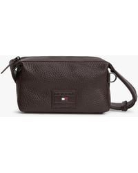 Tommy Hilfiger - Logo Leather Crossbody Camera Bag - Lyst