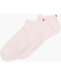 Tommy Hilfiger - 2-pack Flag Embroidery Trainer Socks - Lyst