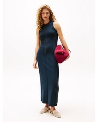 Tommy Hilfiger - Robe Longue Motif Pointelle The Sofia Capsule - Lyst