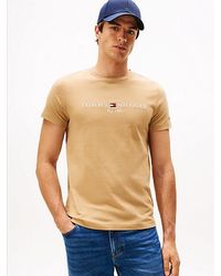 Tommy Hilfiger - Logo Embroidery Slim Jersey T-Shirt - Lyst