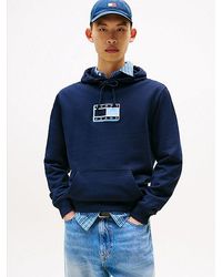Tommy Hilfiger - Hoodie Met Trekkoord En Ton-Sur-Ton Logo - Lyst