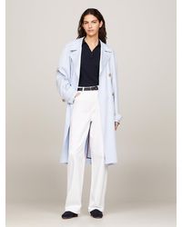 Tommy Hilfiger - Double Breasted Relaxed Trench Coat - Lyst