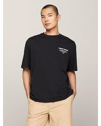 Tommy Hilfiger - Essential Garment-dyed T-shirt Met Logo - Lyst